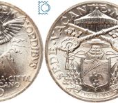 Vatikan, Vatikanstadt, 10 Lire 1939 - Sede Vacante - Silber