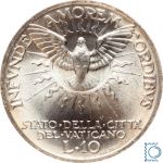 Vatikan, Vatikanstadt, 10 Lire 1939 - Sede Vacante - Silber