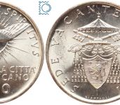 Vatikan, Vatikanstadt, 500 Lire 1936 - Sede Vacante - Silber