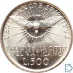 Vatikan, Vatikanstadt, 500 Lire 1936 - Sede Vacante - Silber