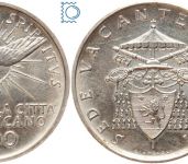 Vatikan, Vatikanstadt, 500 Lire 1958 - Sede Vacante - Silber
