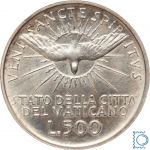 Vatikan, Vatikanstadt, 500 Lire 1958 - Sede Vacante - Silber