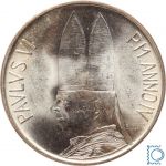 Vatikan, Vatikanstadt, 500 Lire 1966 - Paul VI - Silber