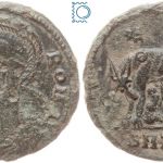 Follis URBS Roma (330-337 AD) - Wölfin säugt Zwillinge