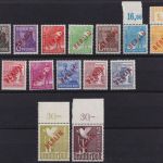 Berlin MiNr. 21-34 Rotaufdruck Oberrand postfrisch, Attest Eliades BPP