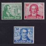 Berlin, Michel Nr. 61-63 postfrisch - Goethe