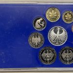 5x BRD KMS 1974 D - PP 1 Pf. - 5 Mark Silberadler Polierte Platte DM OVP