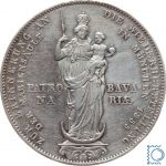 Bayern Doppelgulden 1855 - Maximilian II - Wiederherstellung der Mariensäule