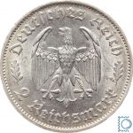 Deutsches Reich - 2 Mark 1934 F - Friedrich Schiller - Jäger 358