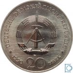 DDR 20 Mark 1990 Cu/Ni - Brandenburger Tor - J. 1635