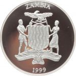 Zambia / Sambia 5000 Kwacha 1999 - Elefanten - Proof PP