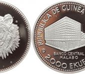 Äquatorialguinea 2000 Ekuele 1980 | WWF Tiger PP | Silber