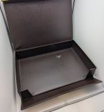 Münzkassette braun für 5 Tableaus mit Schlüssel gebraucht neuwertig