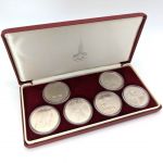 SOWJETUNION Münzen 1977-80 Olympiade 1980 - 6x 1 Rubel - st