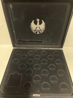 Münzkassette Schatulle für 43 x 5 DM Münzen ohne Kapseln gebraucht
