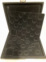 Münzkassette Schatulle für 43 x 5 DM Münzen ohne Kapseln gebraucht