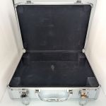 Alu-Münzkoffer silber - LEER mit Schlüssel - passend für Leuchtturm Cargo S6 Einlagen