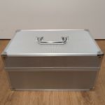 SAFE Alu-Sammelkoffer mit Tragegriff, silber, gebraucht, neuwertig - ArtNr. 160