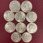 Österreich - 1. Republik - 10 x 2 Schilling 1928-1937 Silber - Serie komplett