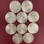 Österreich - 1. Republik - 10 x 2 Schilling 1928-1937 Silber - Serie komplett