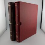 2 x Leuchtturm Ringbinder OPTIMA F grün und braun gebraucht für ETB