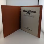 2 x Leuchtturm Ringbinder OPTIMA F grün und braun gebraucht für ETB