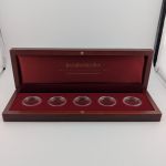 Deutsche Post pro collect Münzen-Sammelbox Bundesländer Holz - 5 x 2 Euro Münzen - mit Kapseln -gebraucht