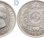 Brasilien, 1000 Reis 1880 - Pedro II (1831-1889)