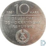 DDR 10 Mark 1981 - Georg Wilhelm Friedrich Hegel - stempelglanz - J.1581