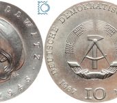 DDR 10 Mark 1967 - Käthe Kollwitz - stempelglanz - J.1519