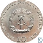 DDR 10 Mark 1967 - Käthe Kollwitz - stempelglanz - J.1519