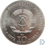DDR 10 Mark 1972 - Heinrich Heine - stempelglanz - J.1542