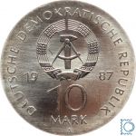DDR 10 Mark 1987 - Schauspielhaus Berlin - stempelglanz - J.1616