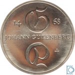 DDR 10 Mark 1968 - Johann Gutenberg - stempelglanz - J.1523