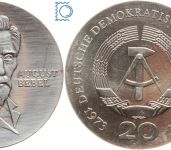 DDR 20 Mark 1973 - August Bebel - stempelglanz