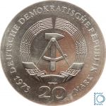 DDR 20 Mark 1973 - August Bebel - stempelglanz
