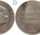 Brandenburg-Preussen Taler 1860 A - Friedrich Wilhelm IV. - Ausbeutetaler Mansfelder Bergbau