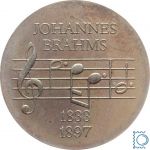 DDR 5 Mark 1972 - Johannes Brahms - stempelglanz - J.1540