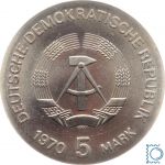 DDR 5 Mark 1970 - Wilhelm Conrad Röntgen - stempelglanz - J.1530