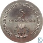DDR 5 Mark 1984 - Freiherr von Lützow - stempelglanz - J.1599