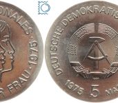 DDR 5 Mark 1975 - Internationales Jahr der Frau - stempelglanz - J.1558