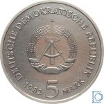 DDR 5 Mark 1982 - Goethes Gartenhaus Weimar - stempelglanz