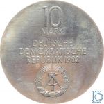 DDR 10 Mark 1982 - Neues Gewandhaus Leipzig - stempelglanz - J.1583