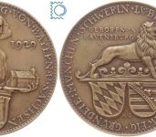 Götz Medaille 1929 | Heinrich der Löwe Gebohren in Ravensburg