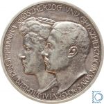 Sachsen Weimar Eisenach, 3 Mark 1910 A Großherzog Wilhelm Ernst Hochzeit Feodora