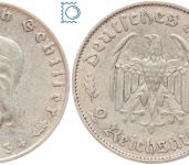 Deutsches Reich - 2 Mark 1934 F - Friedrich Schiller - Jäger 358