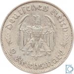 Deutsches Reich - 2 Mark 1934 F - Friedrich Schiller - Jäger 358