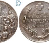 Silbermedaille o.J. (1917) B.H. Mayer "Helvetia Benigna" als Brosche ohne Nadel