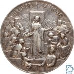 Silbermedaille o.J. (1917) B.H. Mayer "Helvetia Benigna" als Brosche ohne Nadel