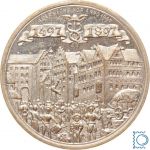 Medaille 400 jährige Jubelfeier der Leipziger Messe 1879 | versilbert PP